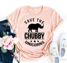 Load image into Gallery viewer, Save The Chubby Unicorns T-shirt
